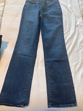 NYDJ Dark Blue Wide Leg Jeans size 8